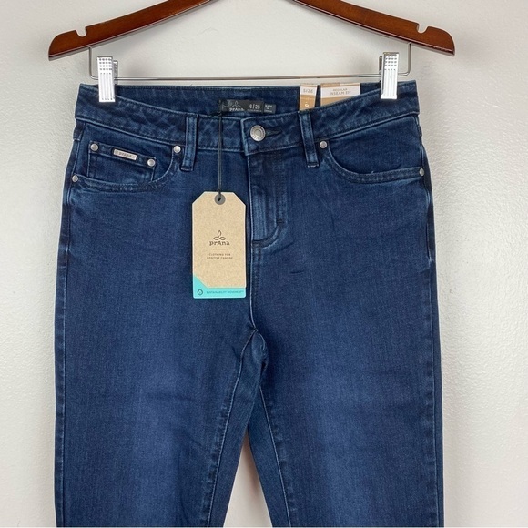 Prana Sienna Jeans Stretch Skinny Deep Blue Size 6/28 NWT - Picture 5 of 10
